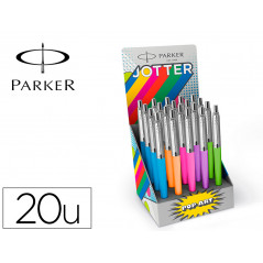 Boligrafo parker jotter originals pop art edicion especial expositor de 20 unidades colores surtidos