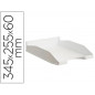 Bandeja sobremesa archivo 2000 antimicrobiana plastico apilable 3 posiciones din a4 y folio blanco 345x255x60 mm
