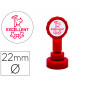 Sello artline emoticono excelente color rojo 22 mm diametro