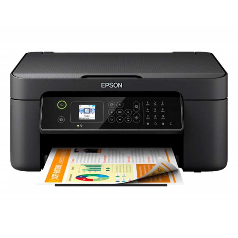 Equipo multifuncion epson workforce wf-2820dwf tinta 10 ppm lcd 3,7 cm escaner copiadora impresora fax