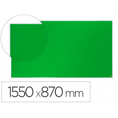 Tablero de anuncios nobo impression pro fieltro verde formato panoramico 70\\\" 1550x870 mm