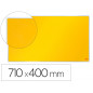 Tablero de anuncios nobo impression pro fieltro amarillo formato panoramico 32   " 710x400 mm