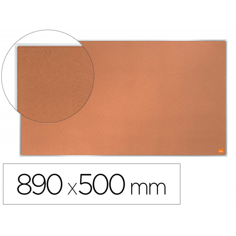 Tablero de anuncios nobo impression pro corcho formato panoramico 40   " 890x500 mm