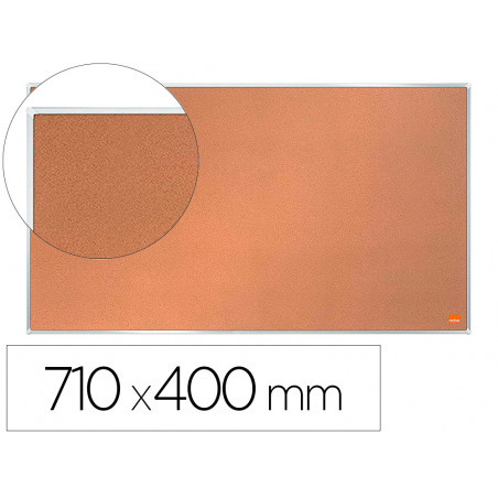 Tablero de anuncios nobo impression pro corcho formato panoramico 32   " 710x400 mm