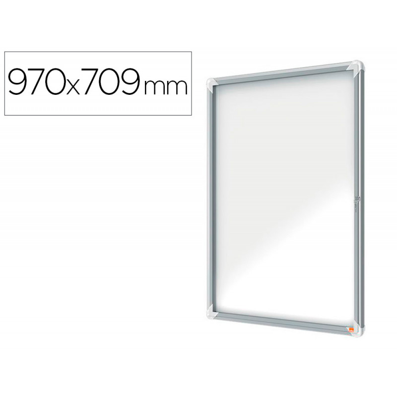 Vitrina de anuncios nobo premium plus magnetica de exterior 9 x din a4 1000x752x45 mm