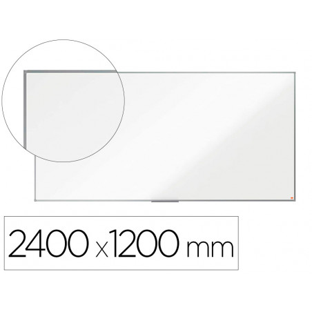 Pizarra blanca nobo premium plus melamina 2400x1200 mm