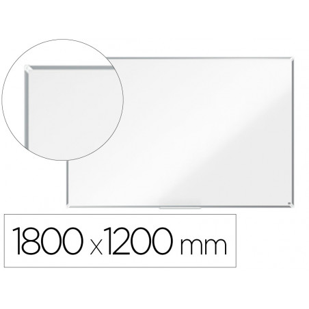 Pizarra blanca nobo premium plus melamina magnetica 1800x1200 mm