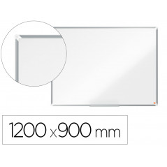 Pizarra blanca nobo premium plus melamina magnetica 1200x900 mm