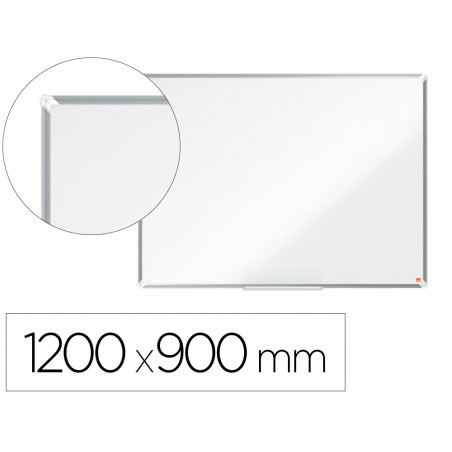 Pizarra blanca nobo premium plus melamina magnetica 1200x900 mm