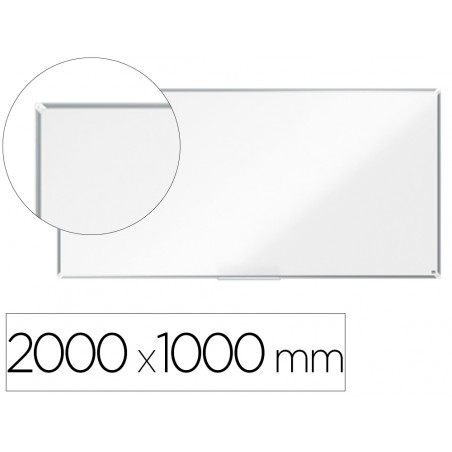 Pizarra blanca nobo premium plus acero lacado magnetica 2000x1000 mm