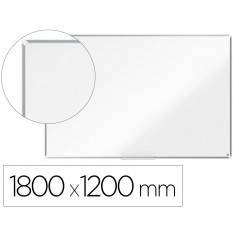Pizarra blanca nobo premium plus acero lacado magnetica 1800x1200 mm