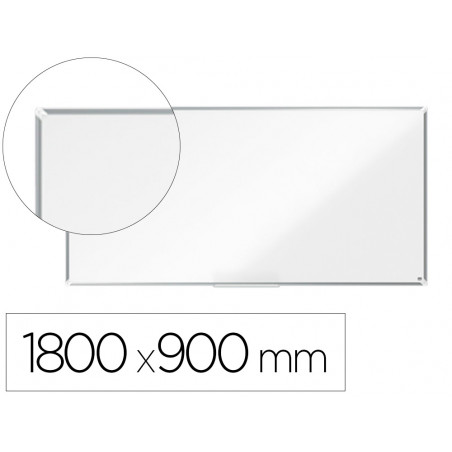 Pizarra blanca nobo premium plus acero lacado magnetica 1800x900 mm
