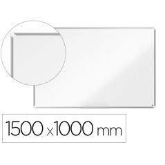 Pizarra blanca nobo premium plus acero lacado magnetica 1500x1000 mm