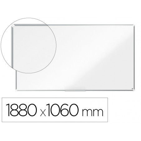 Pizarra blanca nobo premium plus acero lacado formato panoramico 85   " magnetica 1880x1060 mm