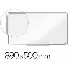 Pizarra blanca nobo premium plus acero lacado formato panoramico 40\\\" magnetica 890x500 mm
