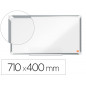 Pizarra blanca nobo premium plus acero lacado formato panoramico 32   " magnetica 710x400 mm