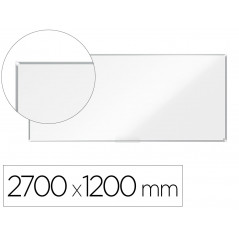 Pizarra blanca nobo premium plus acero vitrificado magnetica 2700x1200 mm