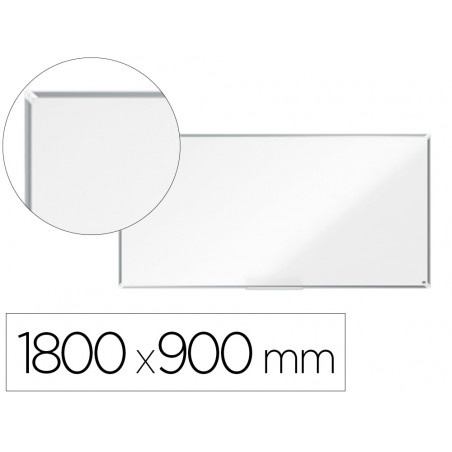 Pizarra blanca nobo premium plus acero vitrificado magnetica 1800x900 mm