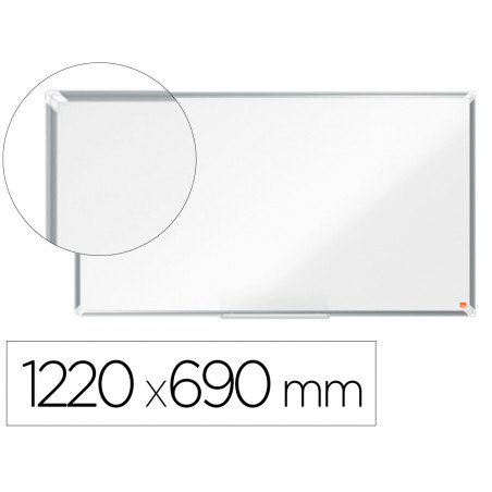 Pizarra blanca nobo premium plus acero vitrificado formato panoramico 55\\\" magnetica 1220x690 mm