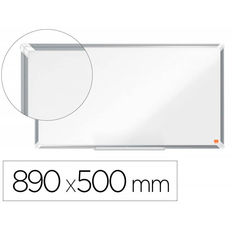 Pizarra blanca nobo premium plus acero vitrificado formato panoramico 40\\\" magnetica 890x500 mm