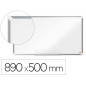 Pizarra blanca nobo premium plus acero vitrificado formato panoramico 40   " magnetica 890x500 mm