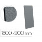 Pizarra blanca nobo move&meet con tablero de anuncios portatil marco negro doble cara magnetica 1800x900 mm