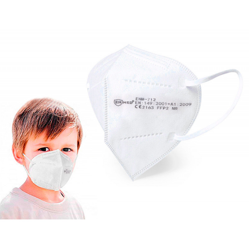 Mascarilla infantil facial ffp2 autofiltrante con ajuste nasal certificado ce