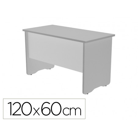 Mesa de oficina rocada work 2000ab02 aluminio/gris 120x60 cm