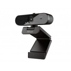 Camara webcam trust taxon con microfonos duales y filtro de privacidad 2560x1440 2k qhd 1440p usb 2.0 color negro