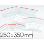 Bolsa plastico autocierre q-connect 250x350 mm paquete de 100 unidades