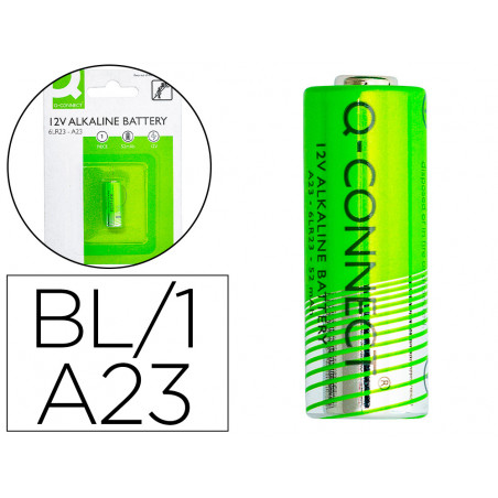 Pila q-connect alcalina ag23 6lr23 12v blister de 1 unidad