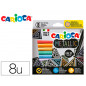 Rotulador carioca metallic punta fina caja de 8 unidades colores surtidos