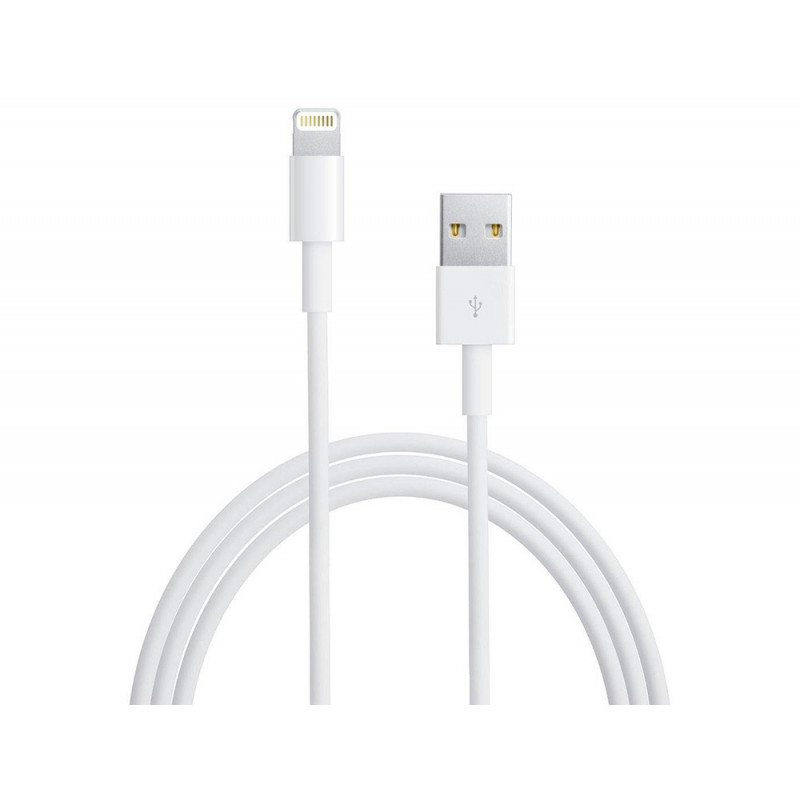 Cable usb nanocable iphone a usb 2.0 iphone lightning-usb a/m color blanco longitud 1 m