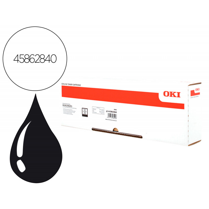 Toner oki laser mc853/873 negro 7000 paginas