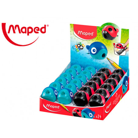 Sacapuntas plastico maped croc croc easy 1 uso con deposito