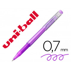 Rotulador uni-ball roller uf-222 tinta gel borrable 0,7 mm violeta