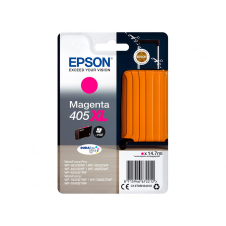 Ink-jet epson 405 xl wf-3820dwf / wf-4820dwf / wf-7830dtwf / wf-7840dtwf alta capacidad magenta