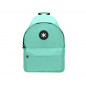 Mochila antartik con asa y bolsillos con cremallera color verde menta 310x160x410 mm