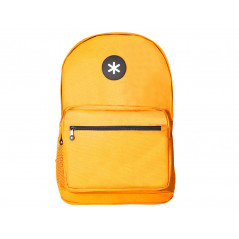 Cartera antartik mochila con asa y bolsillo frontal concremallera color mostaza 320x140x430 mm