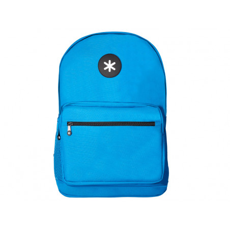 Mochila antartik con asa y bolsillo frontal con cremallera color azul 320x140x430 mm