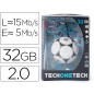 Memoria usb tech on tech balon de futbol gol one 32 gb