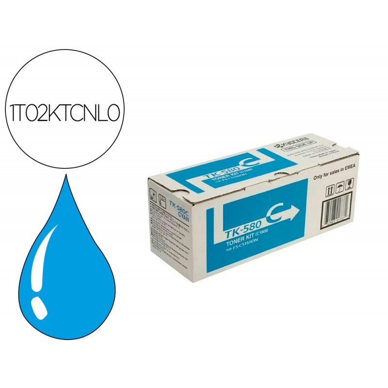 Toner tk580c kyocera -mita fs-c5150dn p6021cdn cian