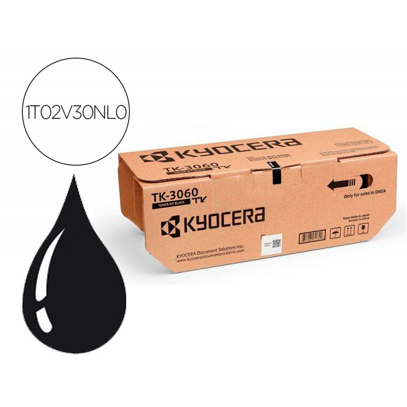 Toner kyocera -mita negro ecosys m3145/3645idn tk-3060