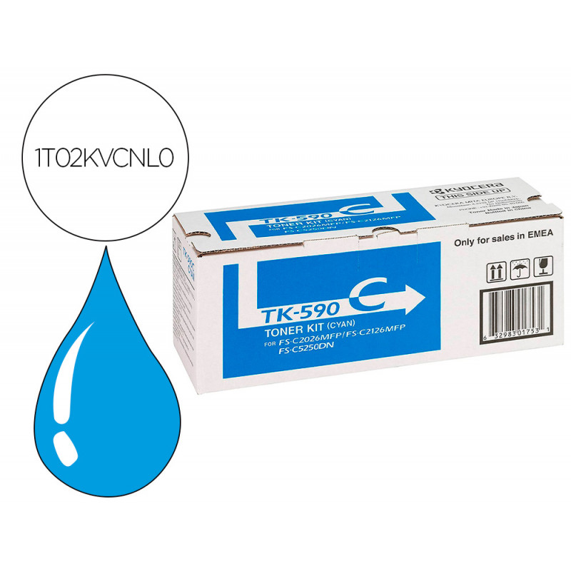 Toner kyocera tk590c fsc2026 /2126 /2526 /5250 cian
