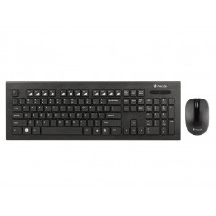 Set teclado y raton ngs dragonfly multimedia inalambrico usb nano 2,4 ghz color negro