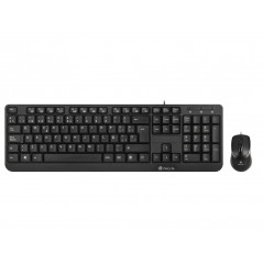 Set teclado y raton con cable ngs cocoa usb color negro