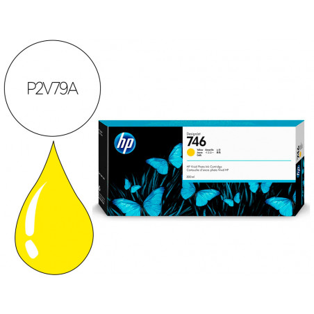 Ink-jet hp n 746 300-ml amarillo /dnj z6/1000 paginas