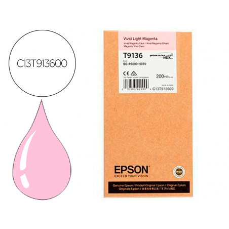 Ink-jet epson t9136 vivid light magenta ink 200ml