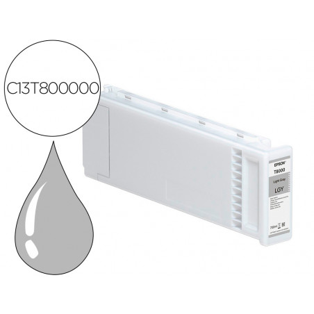 Ink-jet epson singlepack light gray t800000 ultrachrome pro 700ml