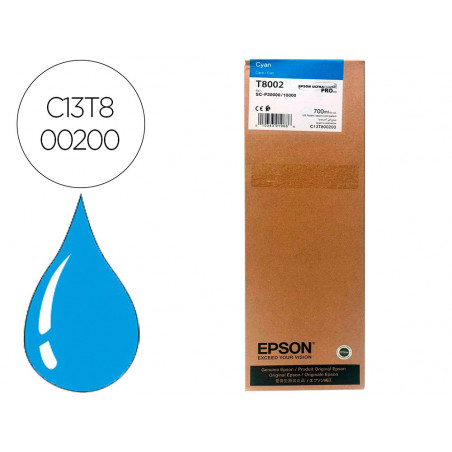 Ink-jet epson singlepack cian t800200 ultrachrome pro 700ml